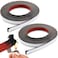 Innconee 2 Rolls Intumescent Smoke Seal Strip Tape Flexible Expanding Fire Door Strips Adhesive Backed Composite Rubber Smoke Gasket Seal for Fire Windows Steel Doors 06 x 008 x 98Roll