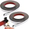 Innconee 2 Rolls Intumescent Smoke Seal Strip Tape Flexible Expanding Fire Door Strips Adhesive Backed Composite Rubber Smoke Gasket Seal for Fire Windows Steel Doors 06 x 008 x 98Roll