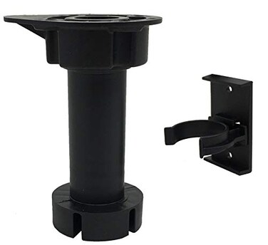 Desunia Cabinet Leveler Legs 330 Lb Capacity per Leg Adjusts from 3 78 to 6 12 Pack