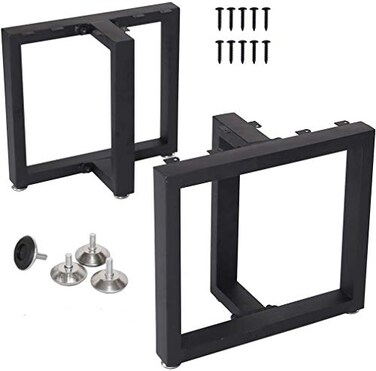 TIEOU Metal Coffee Table Legs Desk Legs 16 Height 11 Wide Industrial Coffee Table Legs Metal Table Legs Metal Bench Legs