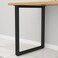 DR.IRON DRIRON Metal Black Table Legs 28H24W Heavy Duty Desk Legs for Dinning Coffee Kitchen Table Without Boards Set of 2