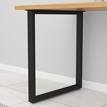 DR.IRON DRIRON Metal Black Table Legs 28H24W Heavy Duty Desk Legs for Dinning Coffee Kitchen Table Without Boards Set of 2