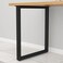 DR.IRON DRIRON Metal Black Table Legs 28H24W Heavy Duty Desk Legs for Dinning Coffee Kitchen Table Without Boards Set of 2