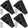 Taiyin Couch Legs Replacement Plastic Triangle Corner Sofa Black Couch Legs with Screws Chair Sofa Feet Replacement Furniture4 Sets