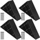 Taiyin Couch Legs Replacement Plastic Triangle Corner Sofa Black Couch Legs with Screws Chair Sofa Feet Replacement Furniture4 Sets