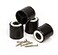 Slipstick CB512 2 Inch Tall Floor Protector Furniture Legs with Non Slip Rubber Grip Set of 4 2 Wide x 2 Height Black Plastic
