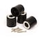 Slipstick CB512 2 Inch Tall Floor Protector Furniture Legs with Non Slip Rubber Grip Set of 4 2 Wide x 2 Height Black Plastic