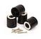 Slipstick CB512 2 Inch Tall Floor Protector Furniture Legs with Non Slip Rubber Grip Set of 4 2 Wide x 2 Height Black Plastic