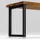TIEOU Metal Table Legs Heavy Duty Metal Desk Legs 28 Inch Height Industrial Black Table LegsDining Table LegsModern Table Legs