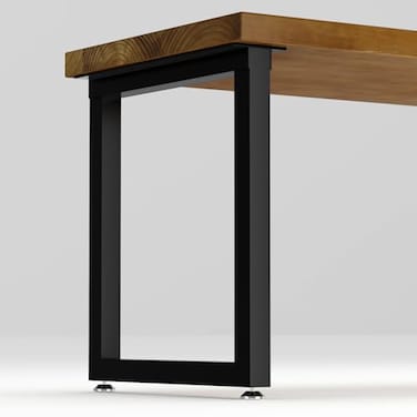 TIEOU Metal Table Legs Heavy Duty Metal Desk Legs 28 Inch Height Industrial Black Table LegsDining Table LegsModern Table Legs