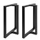 HOMEKAYT Metal Table Legs 28x 24 Heavy Duty TShape Desk Legs Industrial Furniture Legs for Dinning Table Computer Table Office Table 2PcsBlack