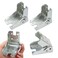 Yo Vryncal 4Pack Folding Legs Support Bracket 90 Self Locking HingeSilver Foldable SelfLocking Hinge Extension Support Brackets with Screwsfor Table Legs Bed Leg Workbench