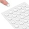 QUEENTI Silicone 160 Pcs Cabinet Door Bumpers Round 12 Diameter Self Adhesive Clear Cupboard Door Drawer Bumpers for Kitchen Cabinets Cutting Boards Picture Frames