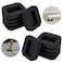 Blulu 12 Pcs Felt Caster Cups Furniture Pads for Hardwood Floors Wheel Stoppers for Rolling Chairs for Office Bed Home Prevent ScratchesBlack
