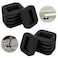 Blulu 12 Pcs Felt Caster Cups Furniture Pads for Hardwood Floors Wheel Stoppers for Rolling Chairs for Office Bed Home Prevent ScratchesBlack