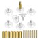 Sankoly 8 Pcs Glass Table Tops Suction Cup 13 Inches Strong Suction Cup with Heavy Duty M6 Screw and Extension Screw Adjustable Height Fit for Glass Table