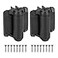 HILLMASTER Heavy Duty Self Closing Gate Hinges with Safety CapPool Gate Hinges with Alignment Legs No Rust and Adjustable Fence Hinges Kit for Outdoor Metal GateVinyl GatesWood GateBlack2 Count