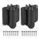 HILLMASTER Heavy Duty Self Closing Gate Hinges with Safety CapPool Gate Hinges with Alignment Legs No Rust and Adjustable Fence Hinges Kit for Outdoor Metal GateVinyl GatesWood GateBlack2 Count