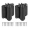 HILLMASTER Heavy Duty Self Closing Gate Hinges with Safety CapPool Gate Hinges with Alignment Legs No Rust and Adjustable Fence Hinges Kit for Outdoor Metal GateVinyl GatesWood GateBlack2 Count