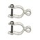 Dailydanny 2 Pack Chain Link Fence Frame Gate Post Female Hinge with Bolts and Nuts 158 Inch