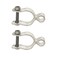 Dailydanny 2 Pack Chain Link Fence Frame Gate Post Female Hinge with Bolts and Nuts 158 Inch