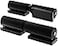 Pixplex Heavy Duty Gate Hinges 7 Inches 2 Pack Black Iron Door Hinge Barrel Style 900 Lbs Capacity for Swing Door Trailer Ramp Gate Weld On Install