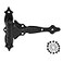 DD TECHNOLOGIES DD Technologies TCA4S TruClose Decorative Regular Duty Gate Hinges for Self Closing Wood Gates up to 55 Pounds Black 2 Count