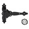 DD TECHNOLOGIES DD Technologies TCA4S TruClose Decorative Regular Duty Gate Hinges for Self Closing Wood Gates up to 55 Pounds Black 2 Count