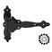 DD TECHNOLOGIES DD Technologies TCA4S TruClose Decorative Regular Duty Gate Hinges for Self Closing Wood Gates up to 55 Pounds Black 2 Count