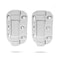 Safetech Hardware MegaKlik Self Closing Gate Hinges SelfAligning Heavy Duty Spring Hinges Adjustable Tension Pool Safety Hinge Square Post Aluminum Gates Swing Close 185lb SHH135 White
