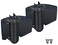 DD TECHNOLOGIES DD Technologies TCA2L2S3BTS TruClose Regular Duty Self Closing Gate Hinge for Metal Wood or Vinyl Gates up to 66 Pounds Alignment Legs for Square Gate Frame and Post Black 2 Count