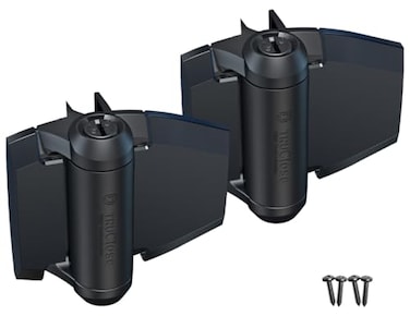DD TECHNOLOGIES DD Technologies TCA2L2S3BTS TruClose Regular Duty Self Closing Gate Hinge for Metal Wood or Vinyl Gates up to 66 Pounds Alignment Legs for Square Gate Frame and Post Black 2 Count