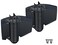 DD TECHNOLOGIES DD Technologies TCA2L2S3BTS TruClose Regular Duty Self Closing Gate Hinge for Metal Wood or Vinyl Gates up to 66 Pounds Alignment Legs for Square Gate Frame and Post Black 2 Count