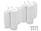 DD TECHNOLOGIES DD Technologies TCHD1AL2S3WTS TruClose Heavy Duty Gate Hinges for Self Closing Metal Gates up to 154 Pounds with Alignment Legs for Square Gate Frame and Post White 2 Count