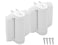 DD TECHNOLOGIES DD Technologies TCHD1AL2S3WTS TruClose Heavy Duty Gate Hinges for Self Closing Metal Gates up to 154 Pounds with Alignment Legs for Square Gate Frame and Post White 2 Count