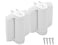 DD TECHNOLOGIES DD Technologies TCHD1AL2S3WTS TruClose Heavy Duty Gate Hinges for Self Closing Metal Gates up to 154 Pounds with Alignment Legs for Square Gate Frame and Post White 2 Count