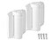 DD TECHNOLOGIES DD Technologies TCHD1AS3WTS TruClose Heavy Duty Self Closing Gate Hinges for Metal Gates up to 154 Pounds No Alignment Legs for Square Gate Frame and Post White 2 Count
