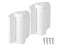 DD TECHNOLOGIES DD Technologies TCHD1AS3WTS TruClose Heavy Duty Self Closing Gate Hinges for Metal Gates up to 154 Pounds No Alignment Legs for Square Gate Frame and Post White 2 Count