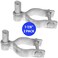 Jake Sales 178 Chain Link Fence Gate Post Hinge Use for 178 Outside Diameter PostPipe Galvanized Chain Link Post Gate Hinge NutBolt Included for Hinge 2 Pak