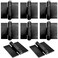 PLAYGOGYM 8 Pack Heavy Duty Gate Hinges Solid Steel Iron Weld on Hinges Thickness 5 mm Metal Butterfly Hinges for Gates Doors