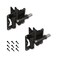 Advantage Industries SelfClosing Gate Hinge for Aluminum Gate PowderCoated StainlessSteel Hinge Horizontal Adjustable HeavyDuty Enclosed Spring 2Side Gate Attachment Pair Black