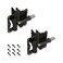Advantage Industries SelfClosing Gate Hinge for Aluminum Gate PowderCoated StainlessSteel Hinge Horizontal Adjustable HeavyDuty Enclosed Spring 2Side Gate Attachment Pair Black