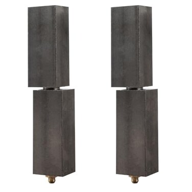 Gudwells 7 Rectangular Steel Block Gate Hinge with Ball Bearing for Welding on Large Iron or Steel Vehicular Pedestrian Gates Lubricable Square Barrel Gate Hinge1 Pair