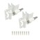 Advantage Industries SelfClosing Gate Hinge for Aluminum Gate PowderCoated StainlessSteel Hinge Horizontal Adjustable HeavyDuty Enclosed Spring 2Side Gate Attachment Pair White
