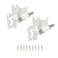 Advantage Industries SelfClosing Gate Hinge for Aluminum Gate PowderCoated StainlessSteel Hinge Horizontal Adjustable HeavyDuty Enclosed Spring 2Side Gate Attachment Pair White