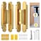Lipshome 97 Hidden Door HingeConcealed HingesInvisible HingesInvisible Door Silent 180 Degree Swing Hinge 3Way Adjustable Butt 97 x 33 x 1inch Golden 97 inches