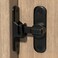 DOUBLE 2 C Barn Door Lock 90180 Degree Gate Latches Zinc Alloy Right Angle Door Lock Latch Barn Door Hasp Latch for PushSlidingBarn Door 1 Black