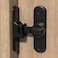 DOUBLE 2 C Barn Door Lock 90180 Degree Gate Latches Zinc Alloy Right Angle Door Lock Latch Barn Door Hasp Latch for PushSlidingBarn Door 1 Black