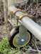 TOOPTATE Gate Wheels for Metal Tube Gate 2 Pack 6 Farm Gate Wheel for Metal Swing Gate Fence Support