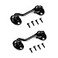 MIKMAYTOO 3 Privacy Hook and Eye Latch Easy Lock for Barn Door Black 3 INCH2PCS
